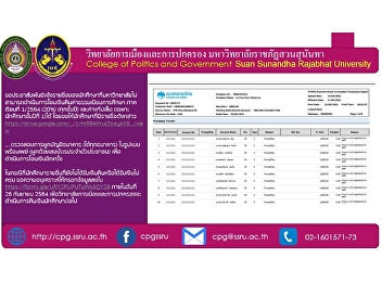 Public relations to inform the list of
students whose university is unable to
process the reimbursement of tuition
fees for semester 1/2564 (20%) (all
years)