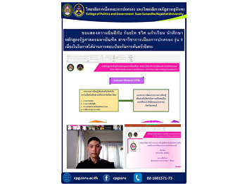 Congratulations to Lieutenant Chawit
Kaewrian, a student of the Master of
Political Science program. Politics and
Governance, Class 9, on the occasion of
passing the Independent Research Defense
Examination