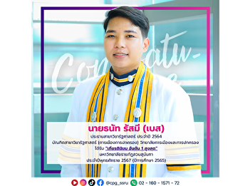 The College of Politics and Governance
would like to congratulate Mr. Thanat
Rasmee, a graduate of Political Science
(Politics and Governance), College of
Politics and Governance, who received
“First Class Honors”.