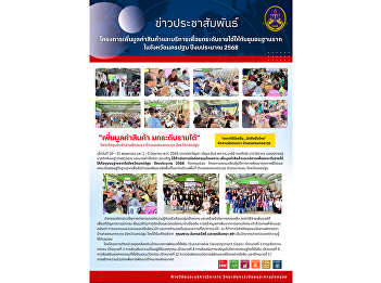 The Academic Services Division has
organized the project activity titled
“Enhancing the Value of Products and
Services to Increase Income for
Grassroots Communities in Nakhon Pathom
Province” for the fiscal year 2025.