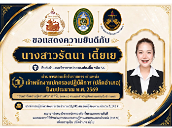 ขอแสดงความยินดีกับ 
