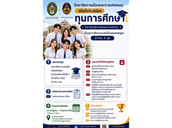 เปิดรับสมัครทุนการศึกษาคุณสมรวล
วิทูรปกรณ์ ประจำปีการศึกษา 2569